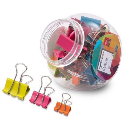 DELI Binder Clip W8560 Assorted